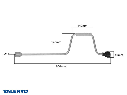 Support leg crank for 6640102, 19 mm Hexagon [6759008]