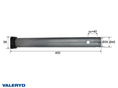 Drawtube Schlegl SFV 14 (400mm), Ø 45mm [2108001]