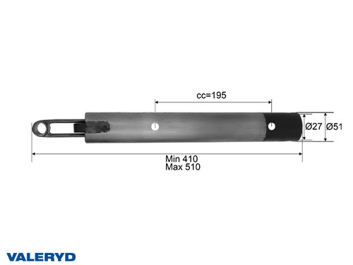 Drawtube Peitz PAV/SR 2,7 M;  Ø 50mm [2107004]