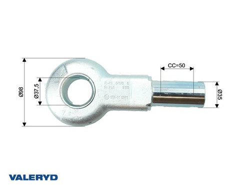 Towing eye DIN 40 mm, fits AL-KO 161S;251S/G/R [2110001]