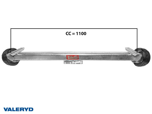 Axle Knott 1350 Kg  1100/1550 5x112  [1018310]