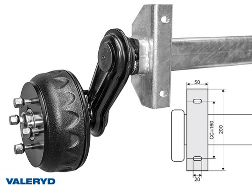 Axle Knott 1050 Kg 1900/2400  4x100 [1018191]