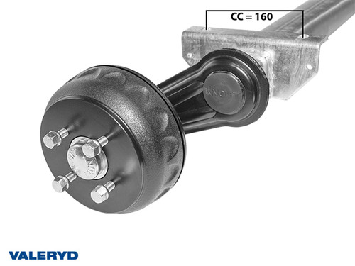 Axle Knott 1050 Kg  1200/1700  4x100  [1018121]