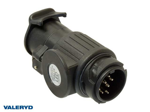 Electrical plug adapter LED 13-7-pin, Plastic  [3099007]