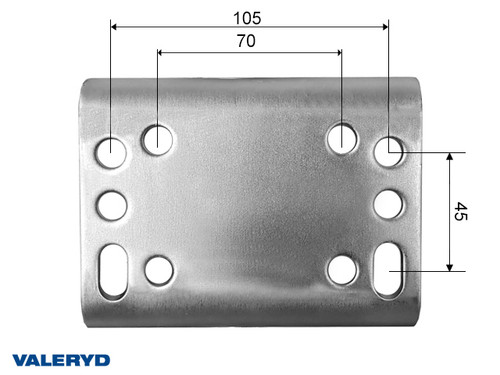 Auto fold jockey wheel Ø60 mm Metal rim Solid rubber wheel 200x60 mm. Sup. load 250 Kg U-brckt [6659018]