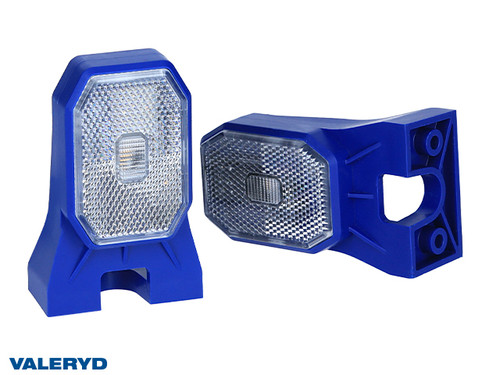  LED Position light Valeryd 100x63x46mm white incl. QS075 connector Blue holder (2 pack)  [3170072B]