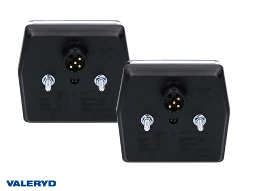 LED Reversing right/left 99,7x92,7x30, Bayonet connection, number plate light,  CC=45mm (2-pack) [3010273]