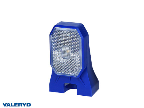 LED Position light Valeryd 100x63x46mm white incl. QS075 connector Blue holder [3170071B]