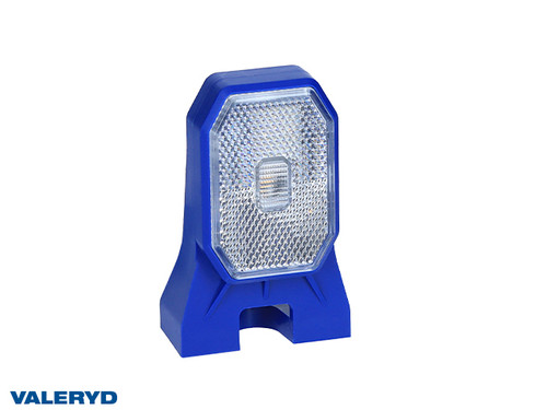 LED Position light Valeryd 100x63x46mm white incl. QS075 connector Blue holder [3170071B]