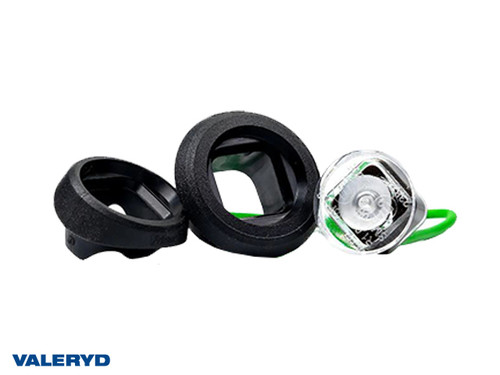 LED Position light Valeryd Ø32x17,2mm Green 12-36V incl. 0.15m Cable [3172077]