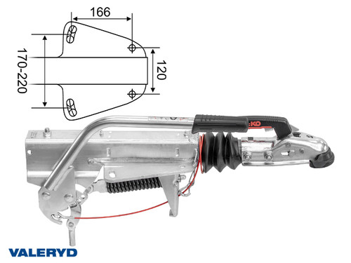 Overrun brake ALKO 251S 2700 kg