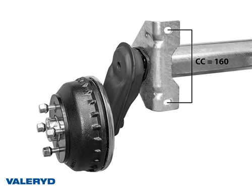 Axle AL-KO 1000kg 200x50/1200/1650/4x100 Axle AL-KO 1000kg 200x50/1200/1650/4x100