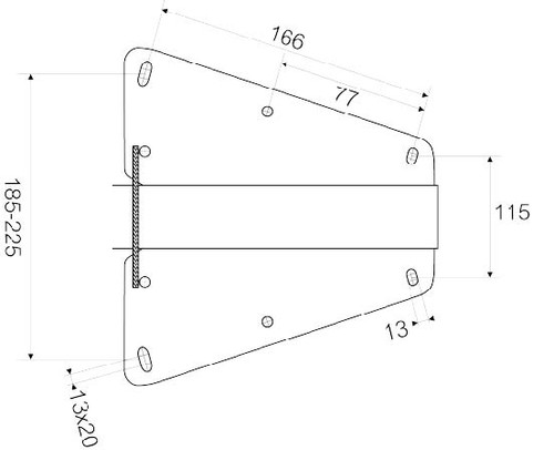 Coupling head 750 Kg Knott KZE 7,5 V-drawbar, with bracket for jockey wheel  [2295005]
