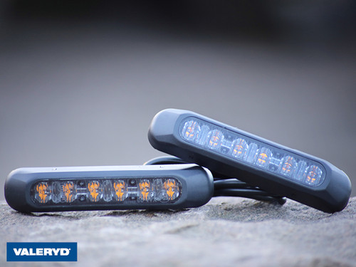LED Warning light Valeryd Arctic Night 132,2x28,2x28 mm yellow 1 m Cable