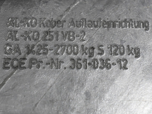 Overrun brake ALKO 251VB-2 2700 kg adjustable