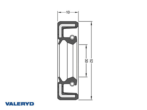Hub seal 30x52x10 [1359023]