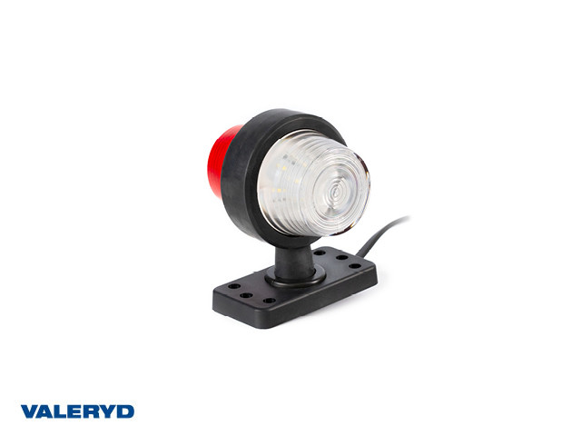 LED Begrenzungsleuchte Valeryd 109,8x94x91,6 weiß/rot, 12-36V inkl. 0,45m Kabel 
