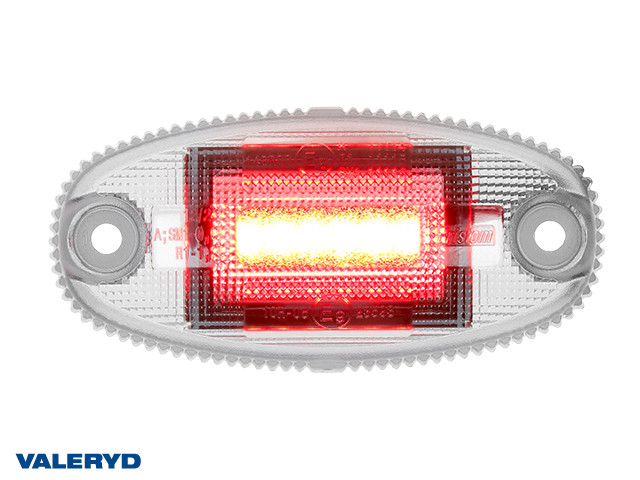 LED Umrissbeleuchtung Valeryd Arctic Night 73×35,6×18,6mm rot 12-30V mit 150mm Kabel