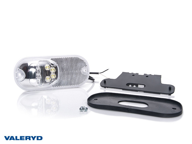 LED Positionsleuchte WAŚ 159,2x73,3x36,4 weiß, 0,5 m Kabel 