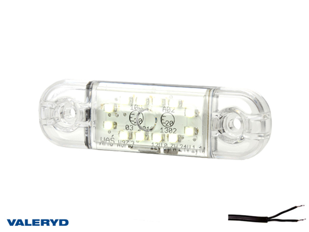 LED Positionsleuchte WAŚ 83,8x24,2x10,4 weiß, 0,23 m kabel
