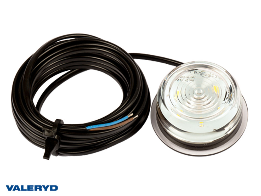LED Umrissleuchte WAŚ Ø78,3 weiß, 5 m Kabel