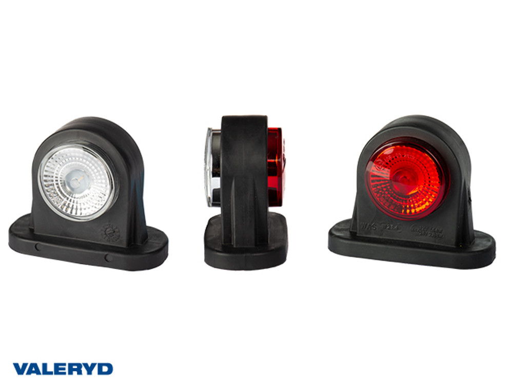 LED Begrenzungsleuchte WAŚ R/L 48x97x78mm rot/weiß 330mm kabel