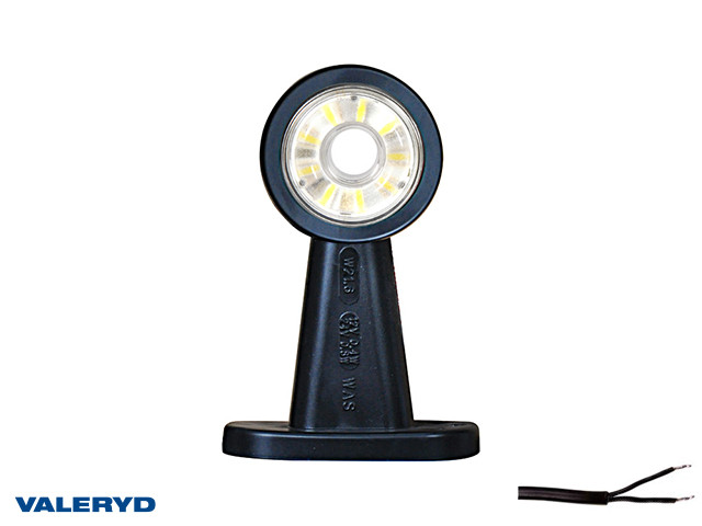 LED Svjetlo za označavanje širine WAŚ D/L 135x89x49 crvena/bijela 270mm kabel
