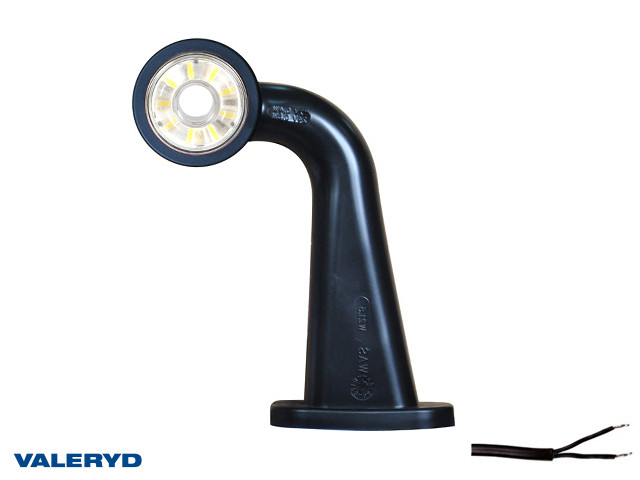 LED Svjetlo za označavanje širine WAŚ R 180x157,6x49,5 crvena/bijela 180mm kabel