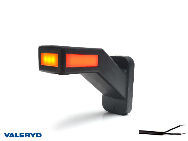 LED Svjetlo za označavanje širine WAŚ L 146,1x110,6x58 žuta/bijela/crvena 310mm kabel