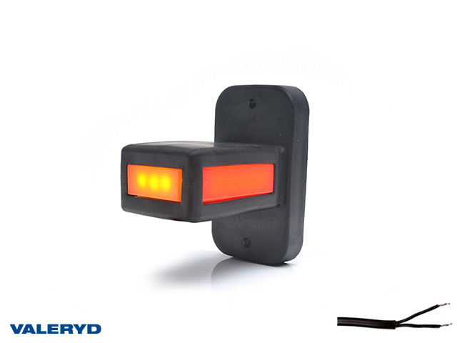 LED Svjetlo za označavanje širine WAŚ D/L 87x100x52 žuta/bijela/crvena 350mm kabel