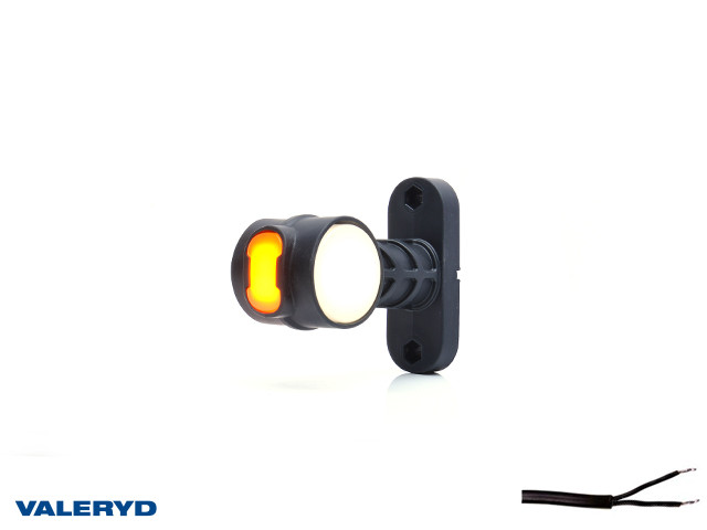 LED Svjetlo za označavanje širine WAŚ D/L 134x108x55 žuta/bijela/crvena 300mm kabel
