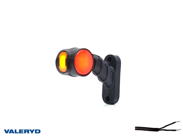 LED Begrenzungsleuchte WAŚ L 134x108x55 gelb/weiß/rot 260mm Kabel