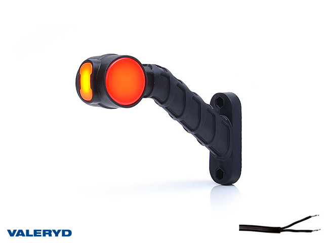 LED Svjetlo za označavanje širine WAŚ L 189x140x55 žuta/bijela/crvena 200mm kabel