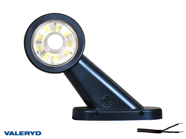 LED Svjetlo za označavanje širine WAŚ L 108x134,5x49 crvena/bijela 290mm kabel