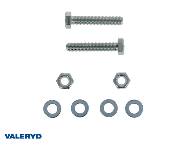 Sechskantschraube M10X35 Paket mit 2x selbstsichernden Muttern und 4x Unterlegscheiben