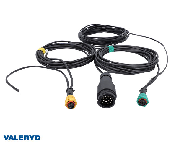 Hauptkabel 13-pol 7,7m, 5-pol Bajonettanschluss + 1x12m & 1x0,2m Smartkabel für Begrenzungsleuchten