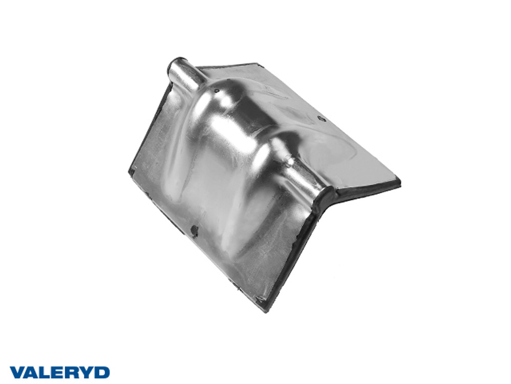 Steel Corner protector with Rubber Back,  Galvanized 122,5x122x5x165mm
