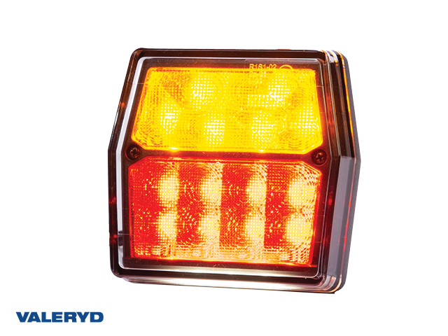 Rücklicht Valeryd R/L 99,7x92,7x30; LED 12V; Bajonett 4(5)pol; mit Kennzeichenbeleuchtung; CC=45mm
