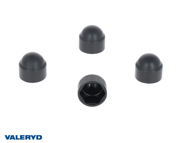 Kunststoff Hutmuttern 13mm M8 schwarz (4-pack)