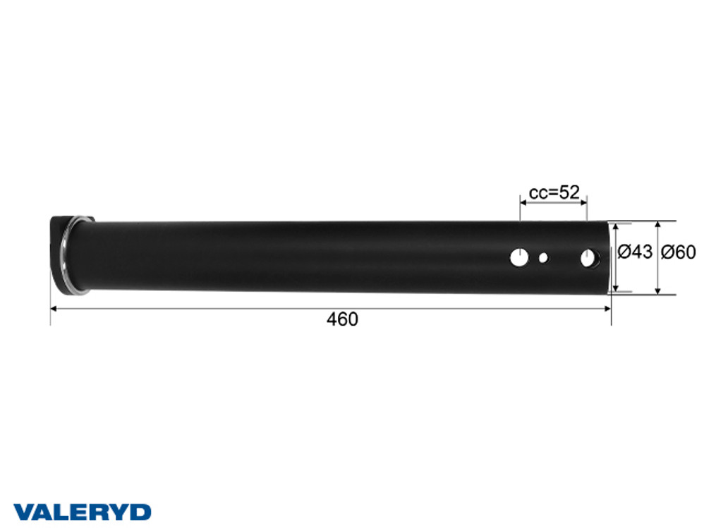 Cijev za amortizer naletne kočnice Knott KFG/KR/KRV35; Ø 60mm