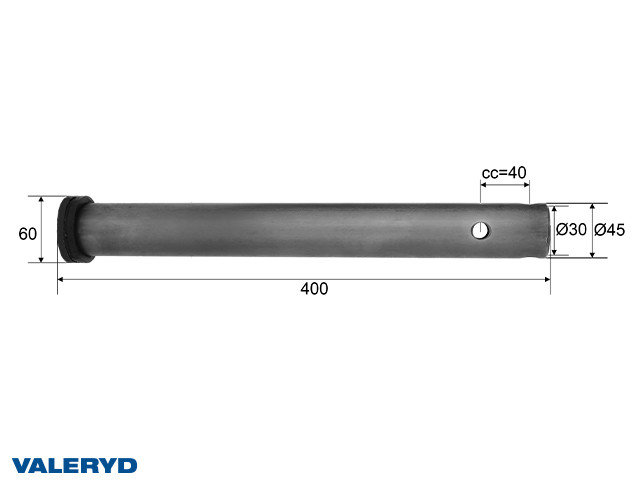 Cijev za amortizer naletne kočnice Schlegl SFV 20 (400mm), Ø 45mm