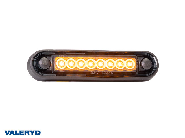 LED Seitenmarkierungsleuchte Valeryd Arctic Night 120,4x15,7mm Gelb 12-36V mit je 150mm Kabel