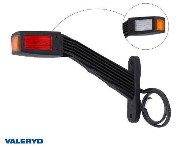 LED Begrenzungsleuchte Valeryd L 190.3x128x37,5mm 12-36V 3-funktional, 0,3m kabel