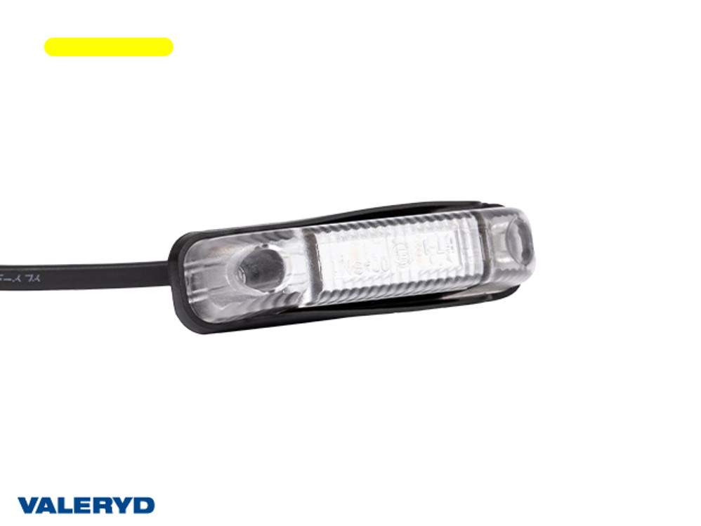 LED Seitenmarkierungsleuchte Valeryd 80x18x23mm gelb 12-30V mit 450mm kabel