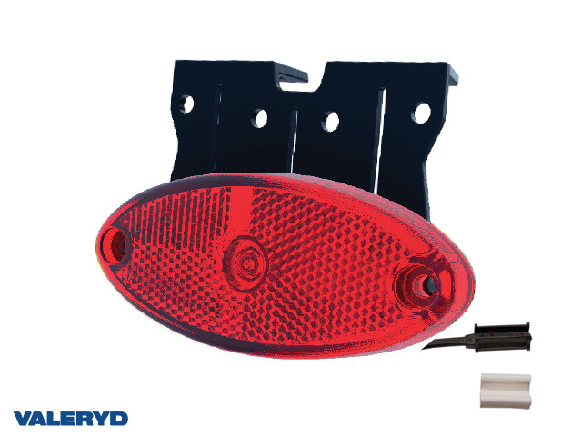 LED Pozicija 102,4x74x37,8mm 12-36V Crvena 50cm kabel ulazi. QS150 kontakt