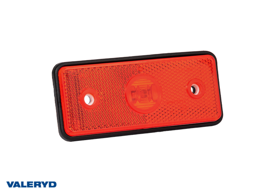 LED Positionsleuchte Valeryd 110x45x17,5 rot 12-30V mit reflex mit 450 mm kabel