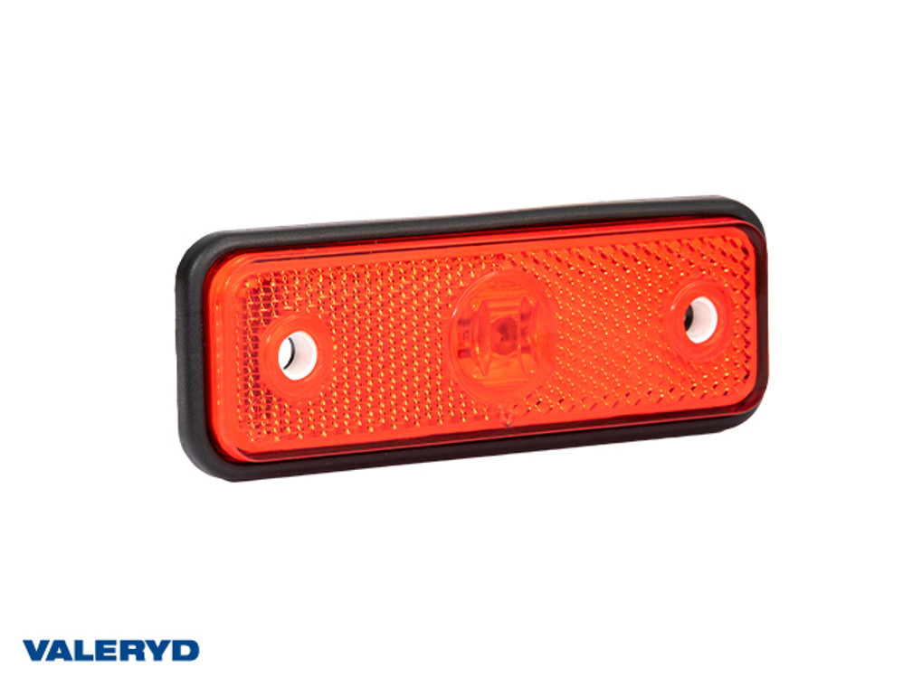 LED Positionsleuchte Valeryd 102x36x17 rot 12-30V mit reflex mit 450 mm kabel