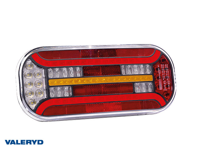 LED Rücklicht SCANDI-600 Valeryd R 302x130x51mm 12-36V mit je 1m Kabel