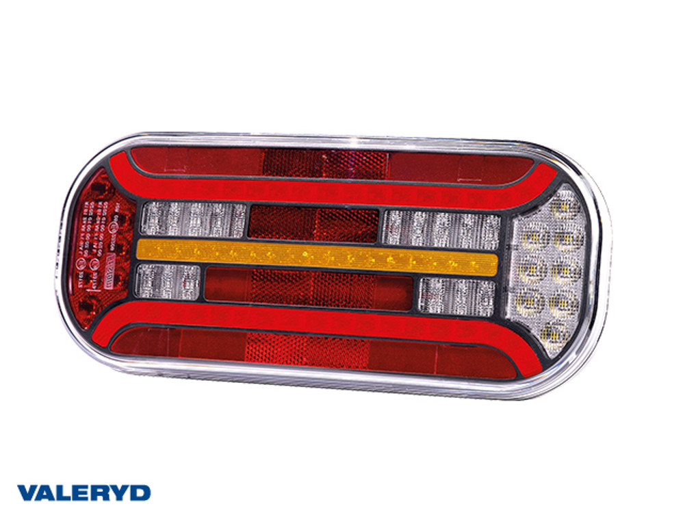 LED Rücklicht SCANDI-600 Valeryd links 302x130x51mm 12-36V mit je 1m Kabel