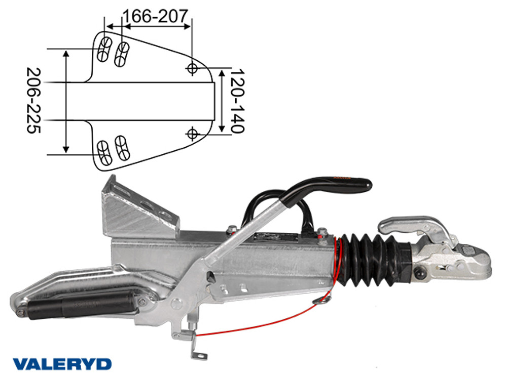 Auflaufeinrichtung Knott, V, KFGL35-A, OE, 2700-3500Kg, mit Konsole